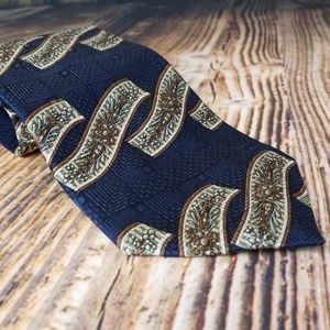 Cellini linea uomo blue silk tie